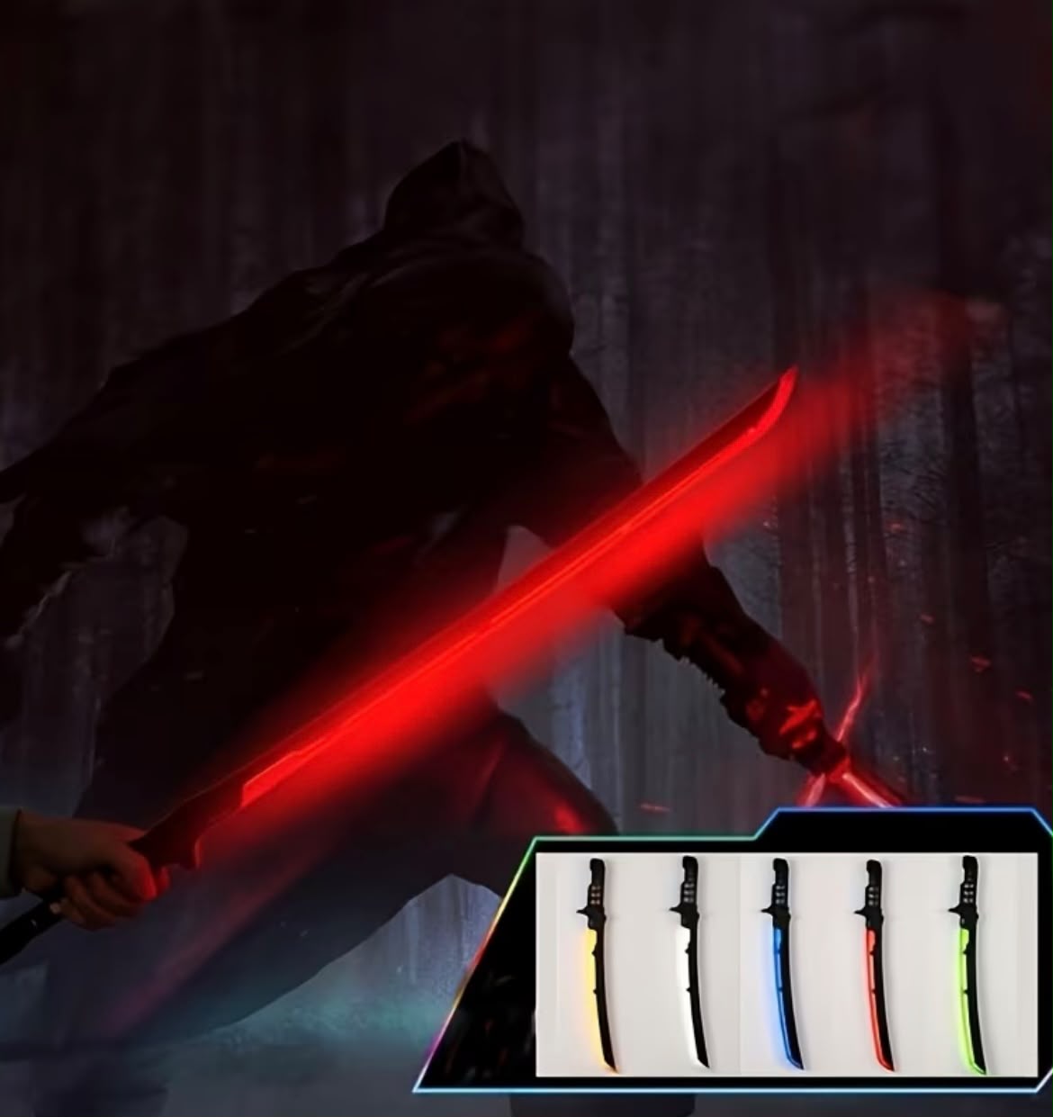 Red LED Samurai Sword