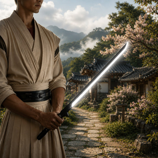 White LED Samurai Sword