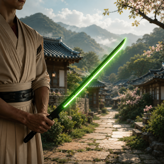 Green LED Samurai Sword